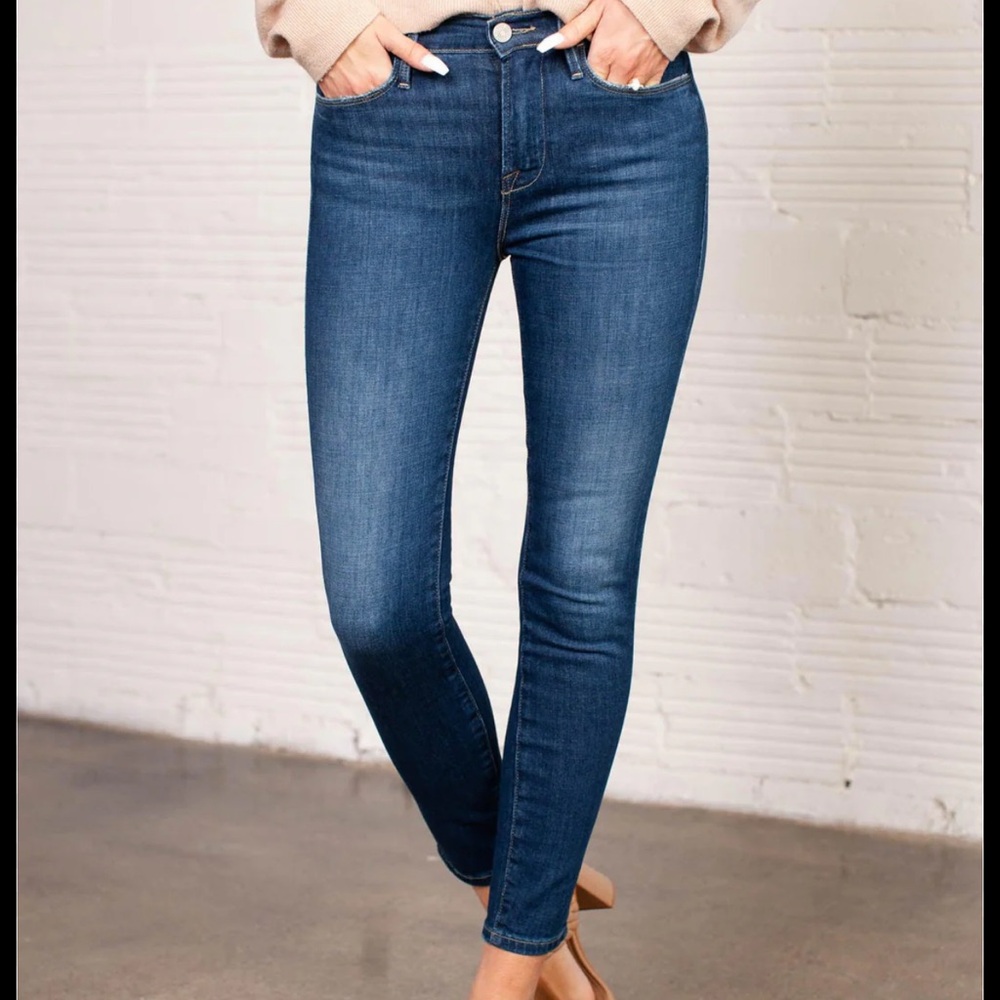 Frame Le High Skinny Crop Jeans - Picture 1 of 6